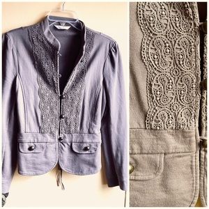 Women blazer knit jacket khaki